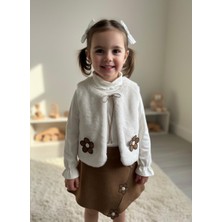 Luna Mia Baby PAPATYA NAKIŞLI PELUŞLU KIZ ÇOCUK 3 LÜ TAKIM