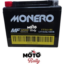 Monero Motosiklet Aküsü YTX12-BS 12 Volt 12 Amper (150 mm - 86 mm - 131 mm )