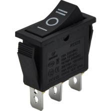 Demir Led Tekli Dar Işıksız On-Off-On Anahtar Siyah 3 Pinli Dar Işıksız Switch (5 Adet)