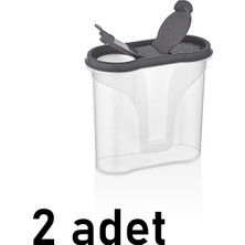 Nuit Concept 2ADET Baharatlık Qlux Ideas 300 ml Tuzluk Biberlik Ev Ofis Cafe Lokanta L-00536