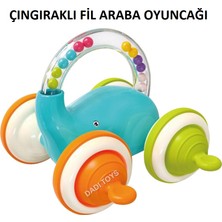 Tuto Baby Montessori Çıngıraklı Fil Araba Oyuncağı