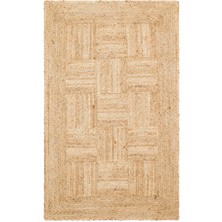 Kalesta Halı Maldiv 06 Natural Jüt %100 El Dokuma Hasır Halı Antre, Hol, Balkon, Oturma Odası Halısı