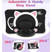 Kılıf House Kedi Karakterli Dayanıklı Çocuk Tablet Kılıfı Standlı Eğlenceli Koruyucu Kapak