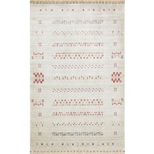 Kalesta Halı Milas 06 Beıge Uşaklı Kadınların Yoğun El Emeği ile Dokuduğu %100 Doğal Tencel Tezgah Halısı