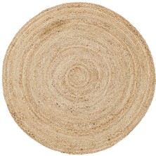 Kalesta Halı Maldiv 01R Natural Jüt %100 El Dokuma Hasır Halı Antre, Hol, Balkon, Oturma Odası Halısı