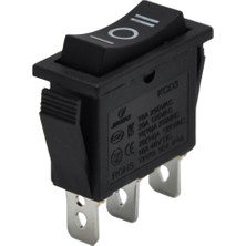 Demir Led Tekli Dar Işıksız (On)-Off-(On) Anahtar Yaylı Siyah 3 Pinli Dar Işıksız Yaylı Switch (5 Adet)