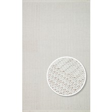 Kalesta Halı Ohrid 11 White Bukle Dokuma Yapısında Hav Toz Vermeyen Yumuşak Koridor, Salon, Mutfak Halısı