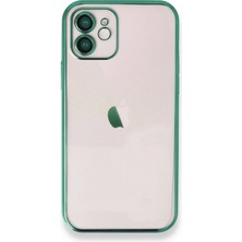 MYT09 iPhone 11 Kılıf Lensli Silikon - Yeşil