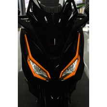 Banxtre Honda Forza 2023-2024-2025 Yılları Uyumlu Turuncu Far Filmi Far Tasarım Sticker