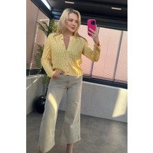 Mir Store Sarı Bürümcük Hırka