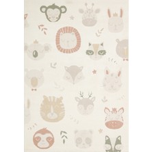 Kalesta Halı Zuma 04 Cream Multy Antialerjik Yapısıyla Özenle Üretilmiş Yıkanabilir Çocuk ve Bebek Halısı