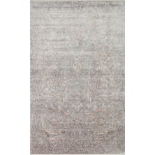 Kalesta Halı Pera 07 D. Grey Antrasıt Uşaklı Kadınların Yoğun El Emeği ile Dokunan Soyut Desenli, Salon Halısı