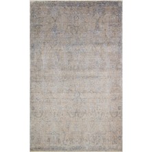 Kalesta Halı Pera 01 Beıge Uşaklı Kadınların Yoğun El Emeği ile Dokunan Soyut Desenli, Salon Halısı