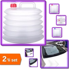 Hereveoyuncak Musluklu Katlanır Kamp Su Bidonu 10 Lt + 2 Adet Karlı Hava Araba Silecek Koruma Kılıfı - 2li Set J4W