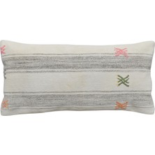 Kilim Antik El Dokuma Lumbar Kilim Kırlent Yastık Kılıfı 0320 - Yeni - Çok Renkli