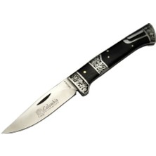 Skygo MB3936B Siyah Av / Kamp Çakısı 20CM- Manuel, Işlemeli, Ahşap Sap