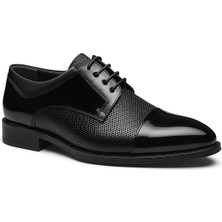 Growish GR0018 Hakiki Antik Rugan Deri Küçük Numara 39 Numara Topuklu Erkek Klasik Ayakkabı