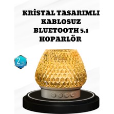 Bosel Rgb LED Işıklı Kristal Tasarım Bluetooth 5.1 Hoparlör 5W Taşınabilir