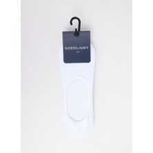 North Of Navy Beyaz Kadın Babet Çorabı K.babet