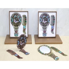 Üreticiniz Kelebek Katlanabilir Ayna ve Tarak Seti Büyük Boy ALK4981