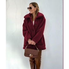 Arben Boutique Kadın Uzun Kollu Yakalı Önden Düğmeli Welsoft Kaban