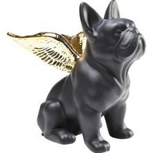 Kare Design Dekoratif Obje Sitting Angel Dog Gold-B