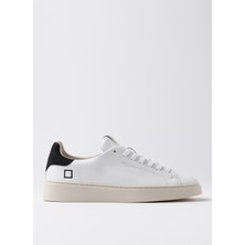 Levante Beyaz - Siyah Erkek Deri  Sneaker