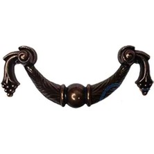 Dekoratif Zamak Üzümlü Kulp - 64MM, Eskitme, 100 Adet