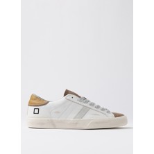 Hıll Low Beyaz - Hardal Erkek Deri  Sneaker