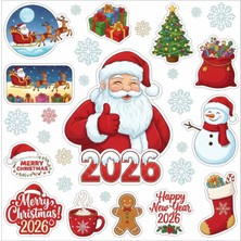 Bsb Noel Yılbaşı Yeni Yıl Telefon Laptop Notebook Tablet Defter Matara Stiker Etiket ST2448