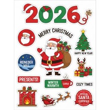 Bsb Noel Yılbaşı Yeni Yıl Telefon Laptop Notebook Tablet Defter Matara Stiker Etiket ST2440