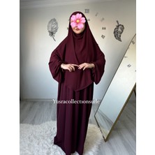 Yüsra Collection Tesettür Asel Takım Elbise Sufle Peçe 3’lü