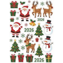 Bsb Noel Yılbaşı Yeni Yıl Telefon Laptop Notebook Tablet Defter Matara Stiker Etiket ST2425