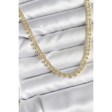 Clariss Pirinç Gold Renk Sıralı Topçuk Model Kadın Kolye