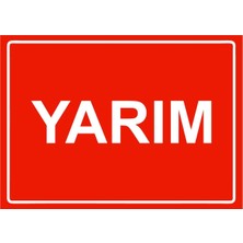 ZiPrinter Yarım Isg Uyarı Levhası Pvc A5 15X21 cm