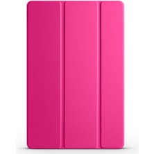 Zore Galaxy Tab A9 Uyumlu Senk Smart Cover Standlı 1-1 Kılıf-Pembe Koyu
