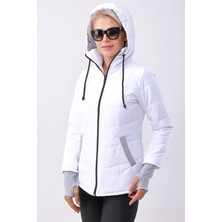 1Tarz Günlük Su Geçirmez Kışlık Şişme Kadın Mont