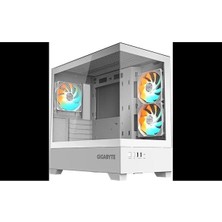 Gigabyte <![cdata[gıgabyte GB-C201PI Panoramık Gamıng Mıd-Tower Pc Kasası Beyaz 360MM Sıvı Soğutucu Desteği]]>