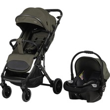 Prego Canyon Travel Sistem Bebek Arabası 2430 + 0+ Oto Koltuğu | Çift Yönlü, EN1888 Sertifikalı, Kompakt Katlanabilir