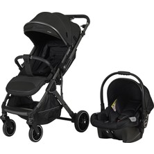 Prego Canyon Travel Sistem Bebek Arabası 2430 + 0+ Oto Koltuğu | Çift Yönlü, EN1888 Sertifikalı, Kompakt Katlanabilir