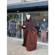 Yüsra Collection Ayrobin Elbise ve Kısa Sufle 2’li Takım