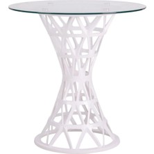 Retro Art Eiffel Masa Temperli Cam 70 cm