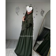 Yüsra Collection Ayrobin Elbise ve Kısa Sufle 2’li Takım