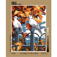 SEG GOBLEN 40X50CM - 926.301 Ferforjede Sonbahar Ve Beyaz Güvercinler