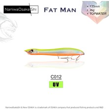 NaniwaOsakashi Nanıwaosakashı Fat Man 135MM 26GR Topwater