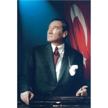 Atatürk Poster Bayrak 50X75 cm