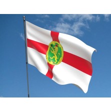 Alderney  Bayrağı 100X150 cm Alderney  Flag
