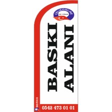 Yelken Bayrak ( 75X300CM) Sadece Kumaş