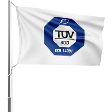 Tüv Süd 14001 Direk Gönder Bayrağı Gönder Bayrağı 70X105CM