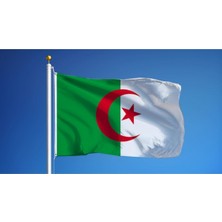 Cezayir Gönder Bayrağı Raşel Kumaş (70 x 105 Cm)